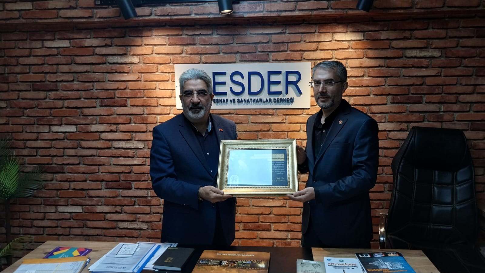 Saadet Partisi Nilüfer İlçe Teşkilatı’ndan ESDER’e Hayırlı Olsun Ziyareti