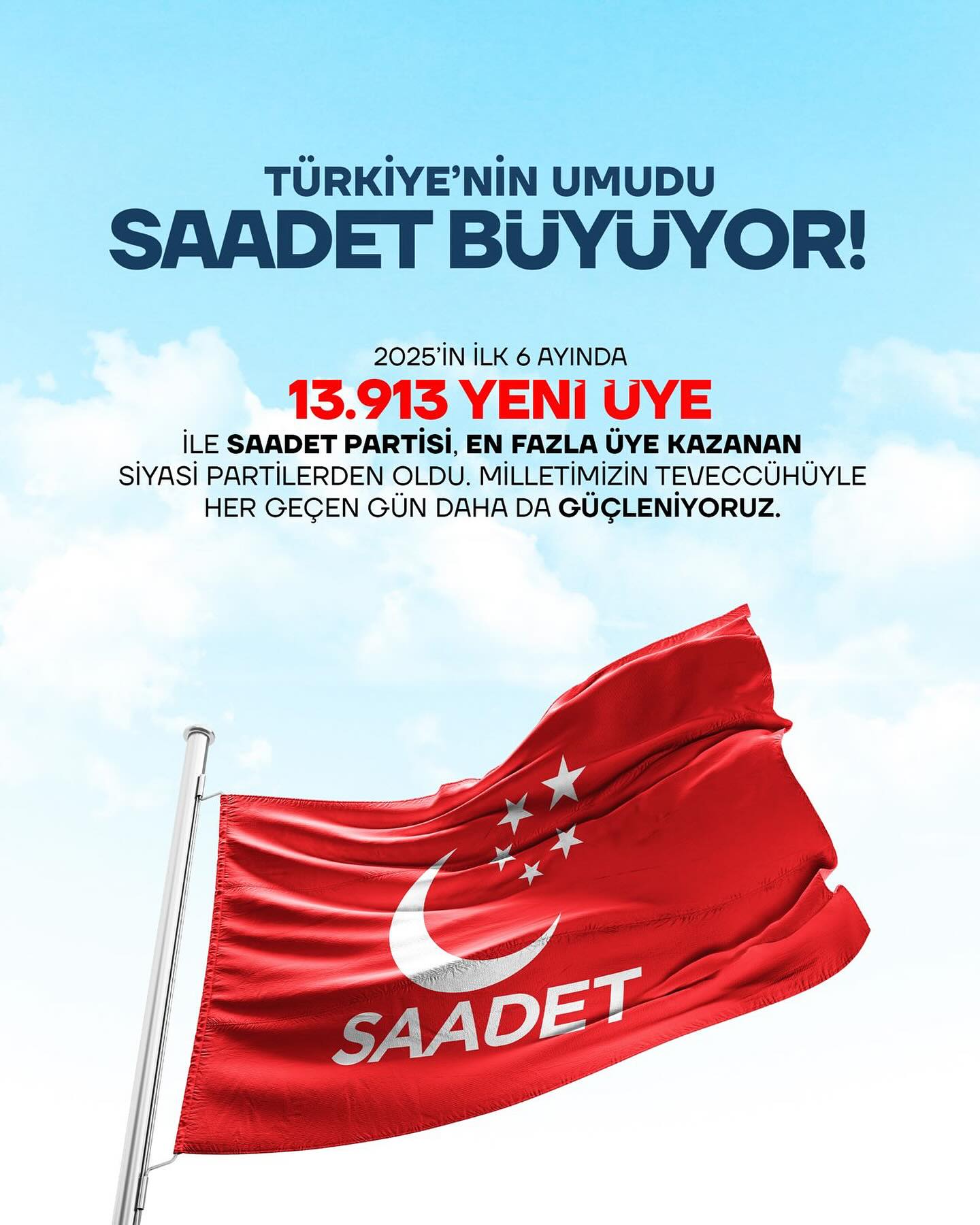 Türkiye’nin Umudu Saadet Büyüyor!