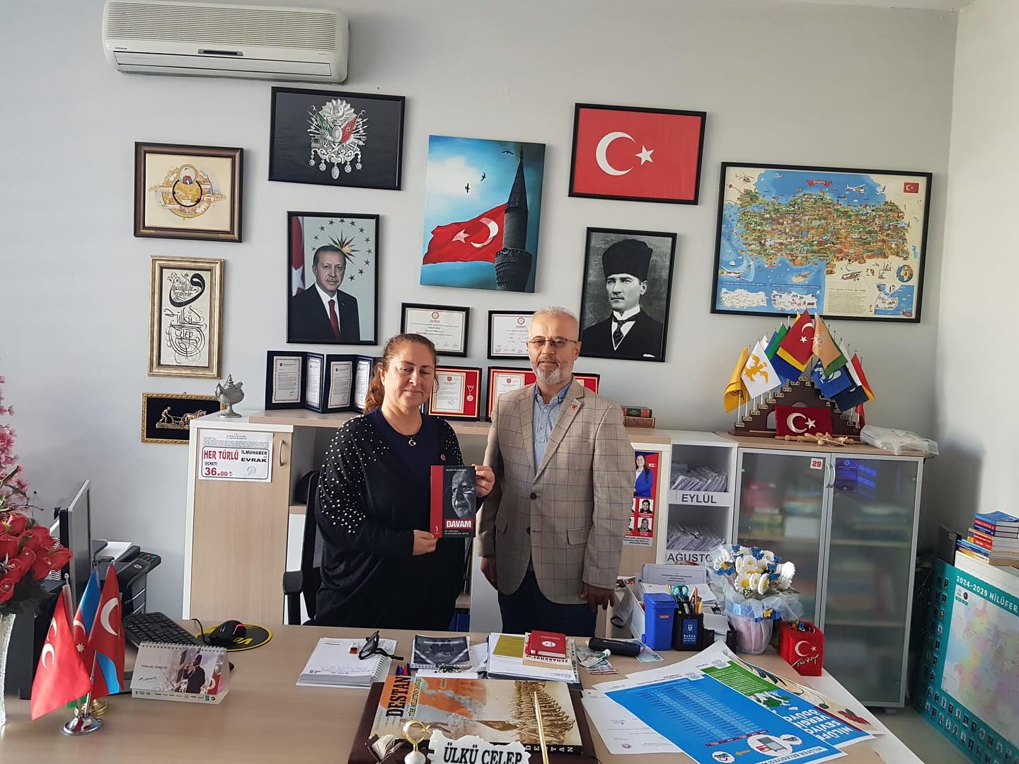 Kızılcıklı Mahalle Muhtarımız Ülkü Celep’e Ziyaret